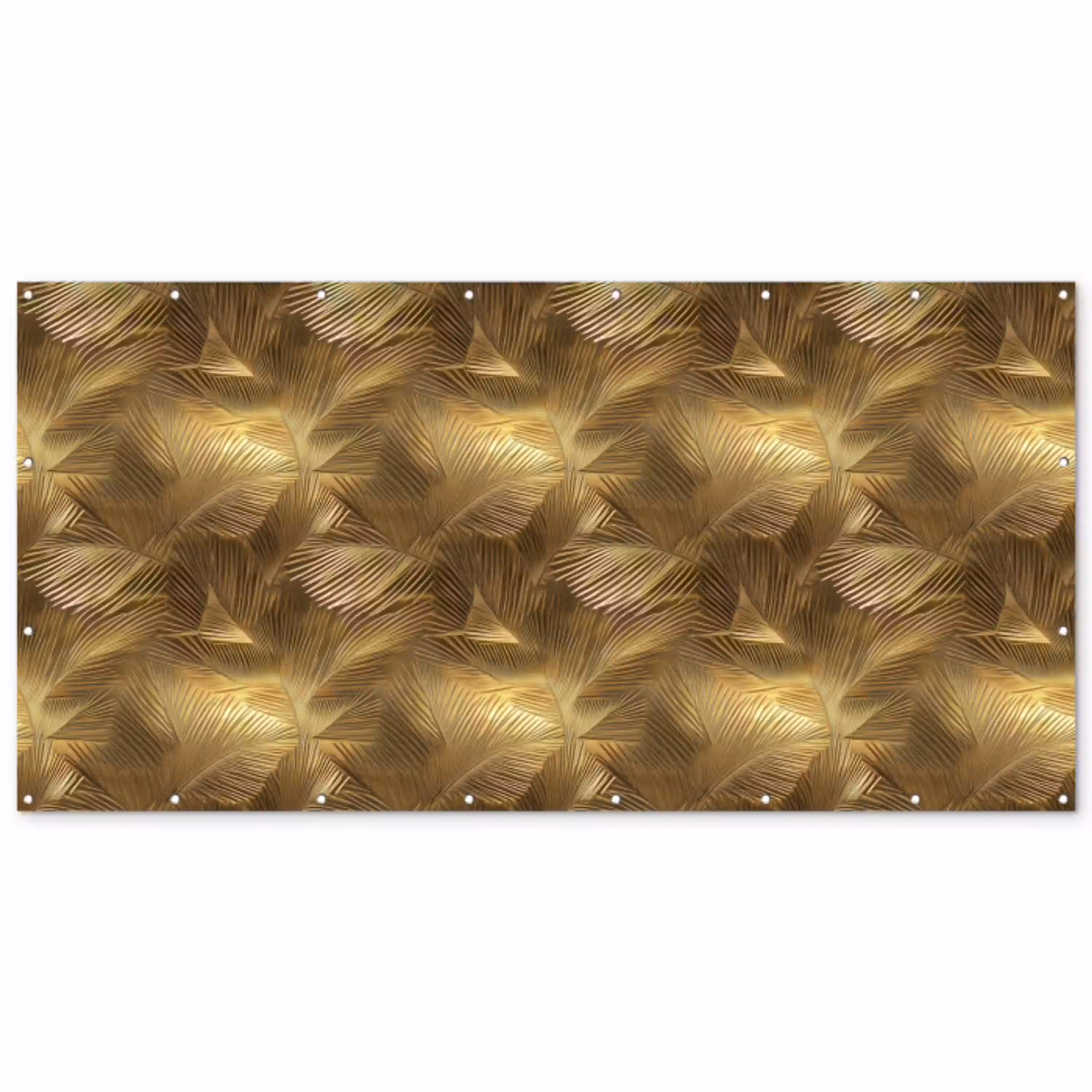 Palm - Waaier - Goud Balkonbeschermer Duitsland klein 596 -zz_3d