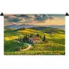 Toscane - Landschap - Wijngaarden Wandkleed katoen klein -zz3d