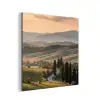 Toscaans - Landschap - Heuvels aluminium wit klein -3d