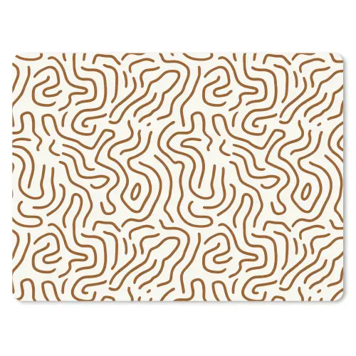 Minimalistisch - Patroon - Terracotta muismat rubber klein 262 -3d