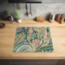 Patroon - Kleurrijk - Sierlijk - Groen Inductie beschermer vinyl 3mm middel -sfeer5