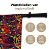 Waterverf - Rood - Geel Wandkleed katoen klein 269 -sfeer2