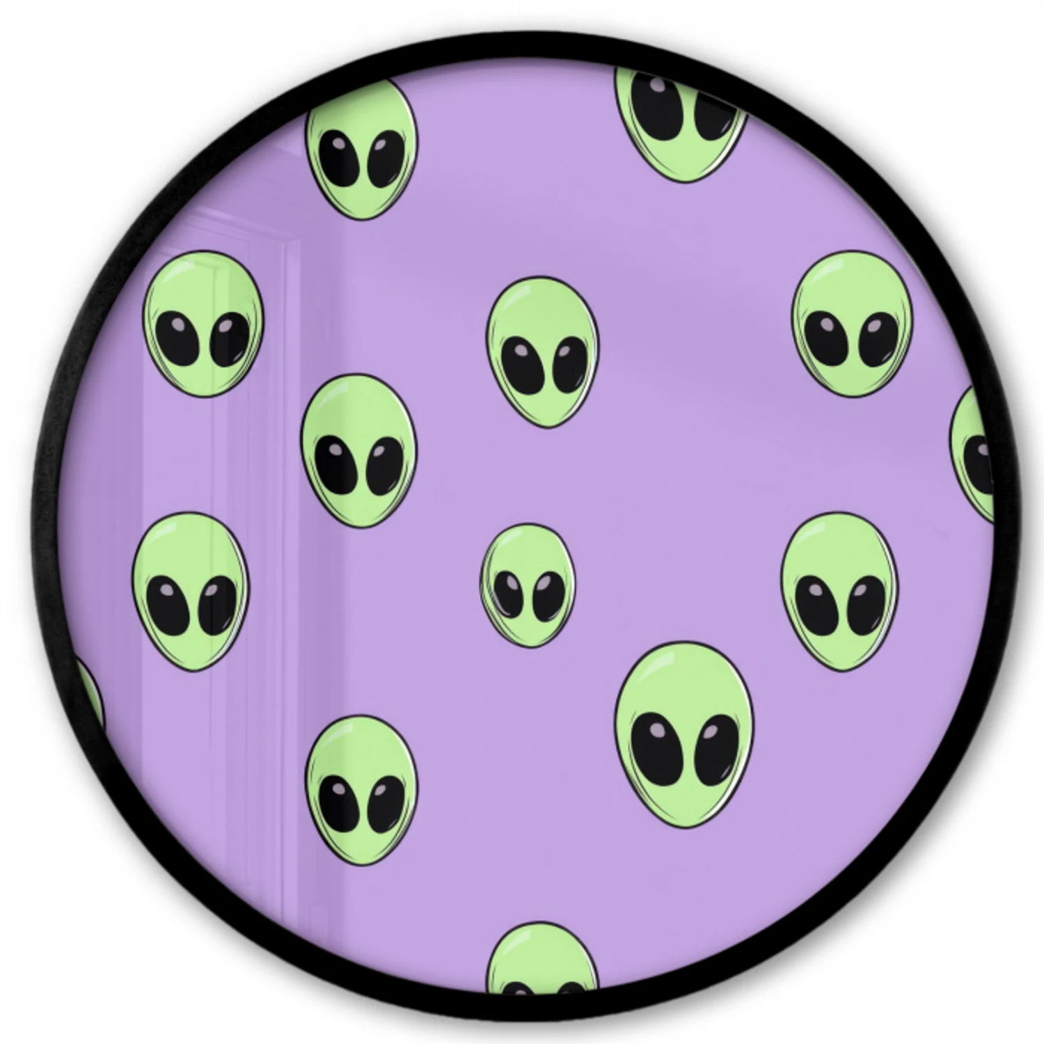 Alien - Retro - Lila Fotolijst rond zonder passe partout klein 856 -3d