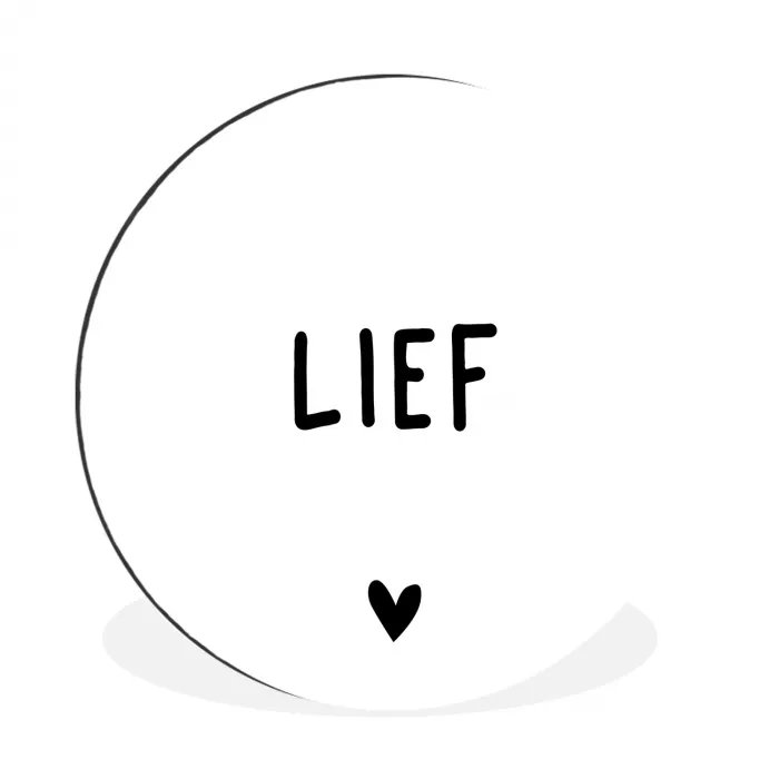 Quotes - Lief - Spreuken Wandcirkel aluminium klein -3d