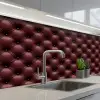 Leer - Patroon - Bordeaux keuken achterwand 2 middel 871 -3d_schuin