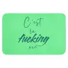 c'est la fucking vie - Groen - Penseelstijl Badmat klein -3d