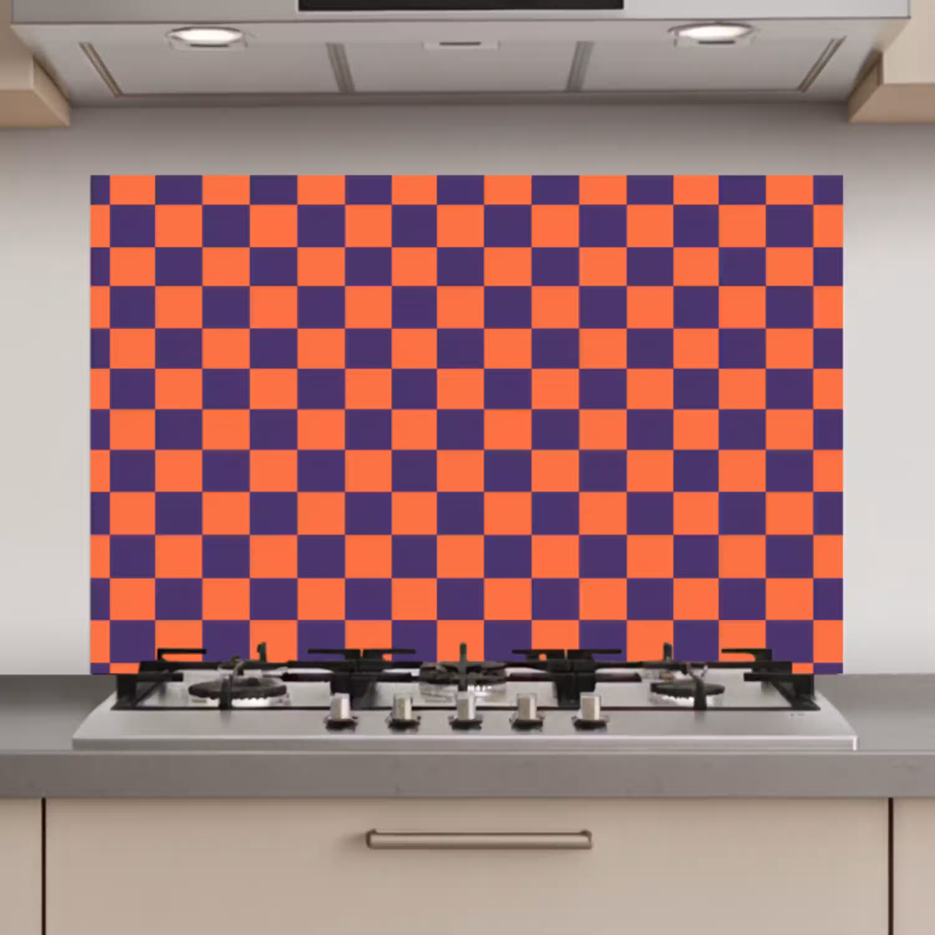 Patroon - Klassiek - Paars keuken achterwand spatscherm klein 900 -3d_website