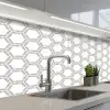 Grafisch - Patroon - Modern keuken achterwand 2 middel 871 -3d_schuin