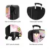 Unicorn doodles NBS - Handbagage koffer - Kinderen Unisex middel zzzzzzzbolletjes_ENG