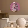 Softijs - Edelstenen - Roze - Hoorntje Akoestische PET Vilt - Rond klein -sfeer1