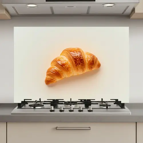 Croissant - Brood - Beige keuken achterwand spatscherm klein -3d_website