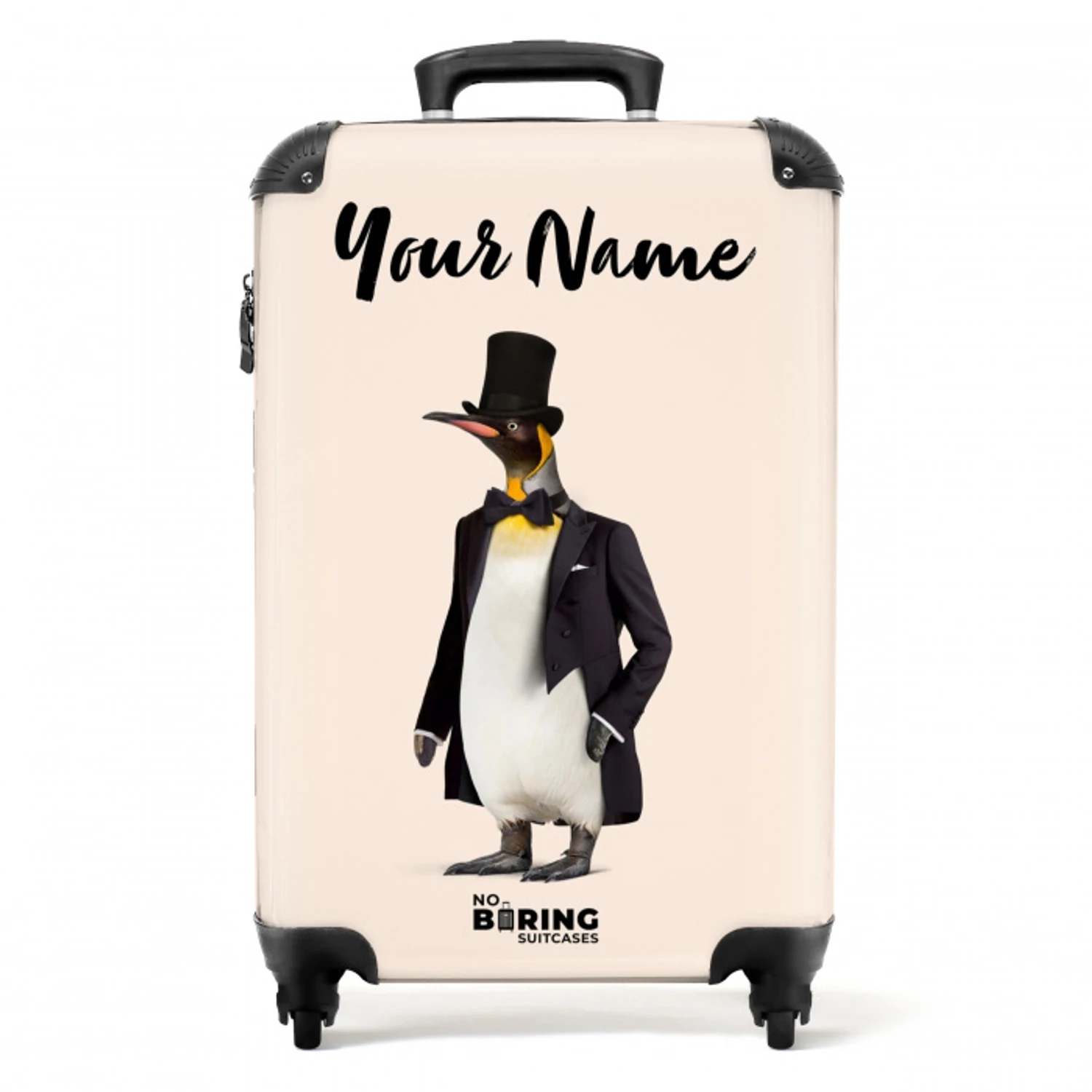 Pinguin in Pak NBS - Handbagage koffer - Kinderen Unisex middel -productfoto_recht
