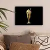 Milkshake - Goud - Drinken - Zwart canvas 2cm klein -sfeer1