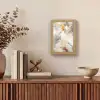 Marmer - Grijs - Goud Light Box met kabel (Tafellamp) klein -sfeer2