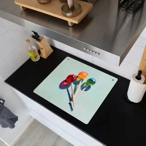 Lollys - Schaduw - Drie - Blauw Inductie beschemer met haakjes middel -sfeer1