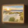 Zonsondergang - Duinen - Strand - Landschap Light Box met batterij (Wandlamp) middel -z3d_website