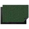 Donkergroen - Patroon - Lijnen - Zwart Inductie beschermer vinyl 3mm klein 276 -3d