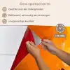 Vos - Oranje - Vormen - Abstract keuken achterwand spatscherm klein -spatscherm_NL