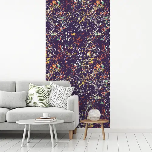 Spat - Abstract - Stippen fotobehang vinyl groot 64 -woonkamer