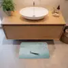 Bloesems - Minimalistisch - Wateroppervlak - Boot Badmat klein -sfeer1