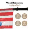 Anker - Verfspatten - Rood - Blauw Wandkleed katoen klein -sfeer2
