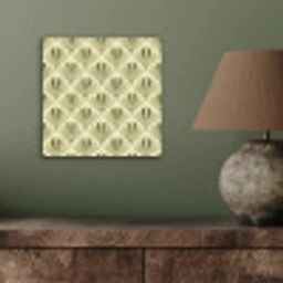 Klassiek - Waaier - Groen aluminium wit klein 46 -sfeer2