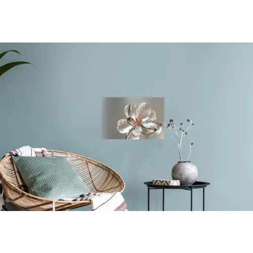 Bloem - Glazen - Doorzichtig Muursticker klein -plant