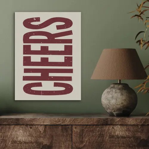 Red - Cheers - Decoratie - Beige PET vilt klein -sfeer2