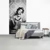 Chic - Vrouw - Zwart - Wit fotobehang vinyl groot -slaapkamer