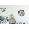 Paard - Wit - Winter - Natuur - Sneeuw - Dieren Wandcirkel aluminium klein -kinderkamer
