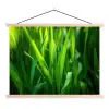 Grassprieten - Lichtinval - Groen textielposter latten blank klein -3d