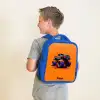 Rainbow Wheels Kinderrugzak - Blauw middel -sfeer2