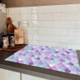 Dromerig - Zeemeermin - Pastel Inductie beschermer vinyl 3mm klein 276 -sfeer3