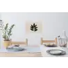 Laurierbladeren - Bloemknoppen - subtiel Muursticker klein -eettafel