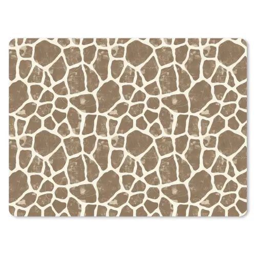 Giraf - Klassiek - Bruin muismat rubber klein 262 -3d