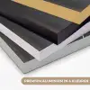 Blad - Wit - Minimalistisch Textielframe zwart klein -USP_kleurenNL