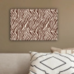 Zebra - Patroon - Zwart - Wit canvas 2cm klein 34 -sfeer3