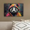 Graffiti - Panda - Jas - Kleurrijk canvas 2cm klein -sfeer3