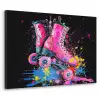 Graffiti - Sport - Rolschaatsen - Skating Textielframe zwart klein -3d