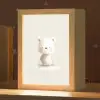 Beertje - Sneeuwvlokje - Wit - Pluizig Light Box met kabel klein -zzz_3d_website