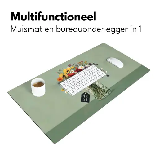 Bloemen - Vaas - Kaartje Muismat XXL klein -sfeer4