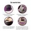 Manifest that shit - Paars - Glitter Inductie beschermer vinyl 3mm klein -zzzzzzz-cc-werking