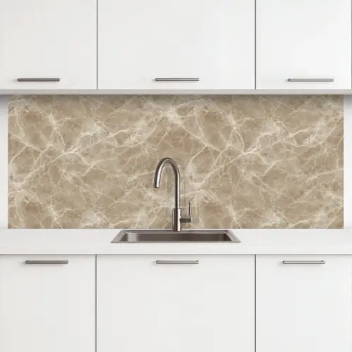 Bruin - Kristaladers - Marmer keuken achterwand 2 middel 871 -3d