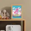 Unicorn - Meisjes - Bloemen - Regenboog - Eenhoorn Light Box met kabel klein -sfeer2_kind