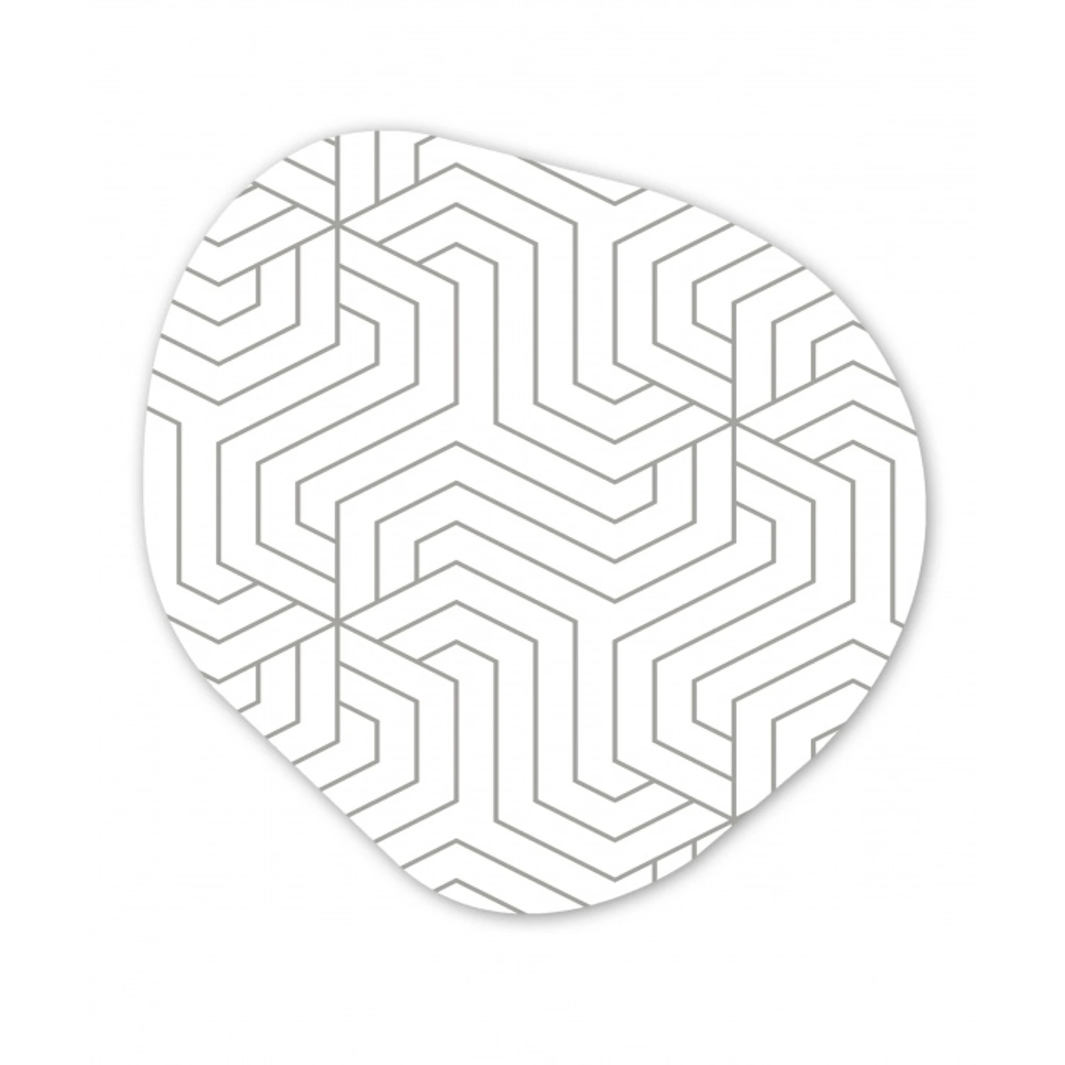 Geometrie - Lijn - Patroon Wandcirkel Organisch Forex 3mm klein 629 -3d
