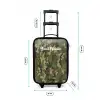 Groene camouflage met zandkleur Kinderkoffer - Zwart klein -productfoto_formaten