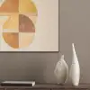 Cirkels - Geel - Minimalistisch PET vilt klein -sfeer6_closeup