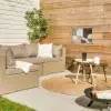 Geometrisch - Geweven structuur - Modern tuinposter los doek klein -sfeer4