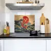 Koi - Zee - Golven - Zon Inductie beschemer met haakjes middel -sfeer2