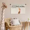 Milkshake - Kers - Rietje Wandkleed katoen klein -wsfeer5_kind
